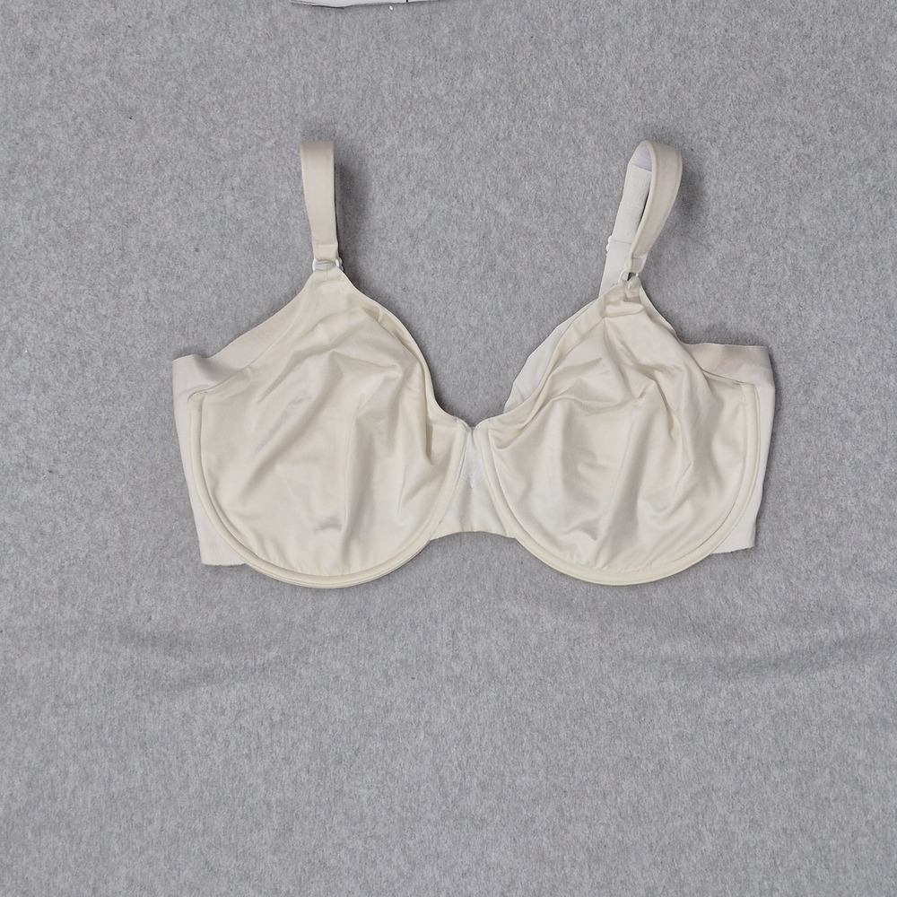 Olga Women Bra 36DDD White T Shirt Underwired Strap Adjustable Unlined